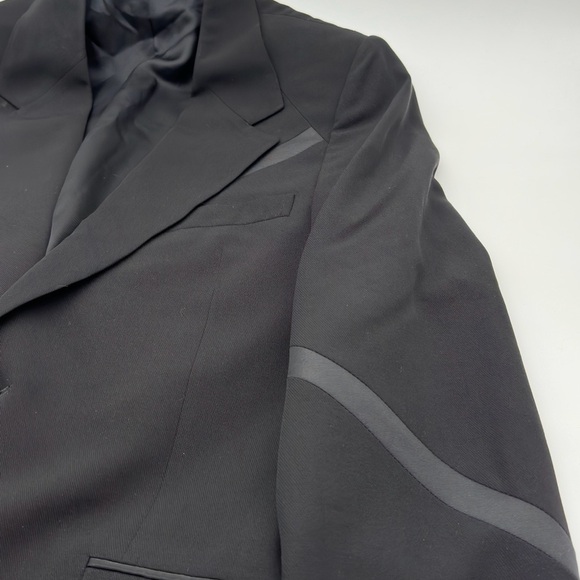 Versace Suit Jacket Size 50R IT 40 US Mens BLK Classic Dress Blazer 2 Button - Picture 4 of 16